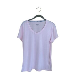 ZELOS Women's Soft Pink Short Sleeve Tee